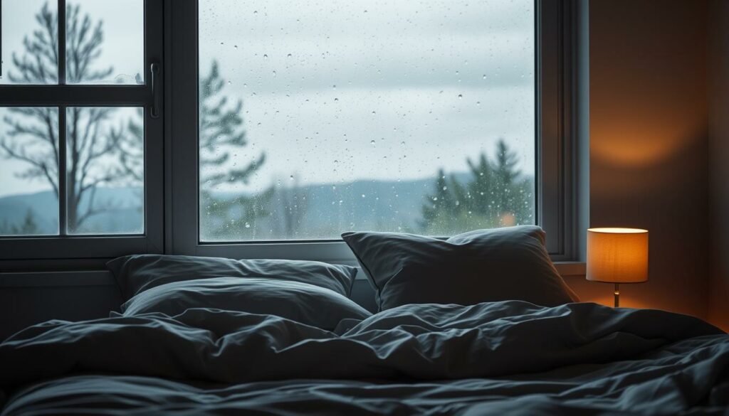 sleeping music rain