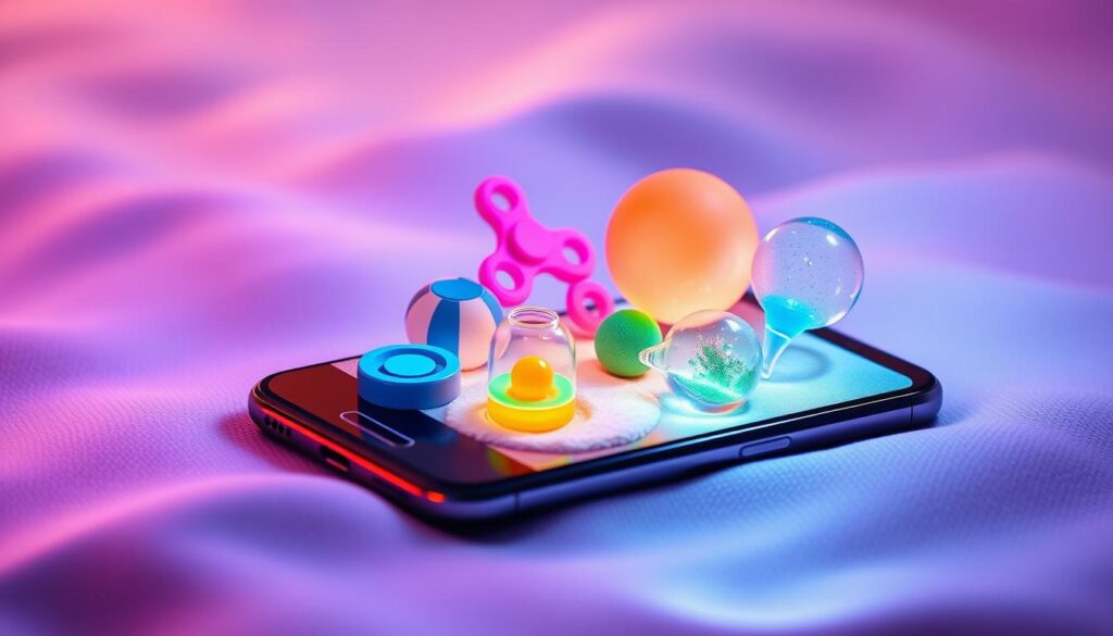 app functionality in Antistress Relaxation Toys App