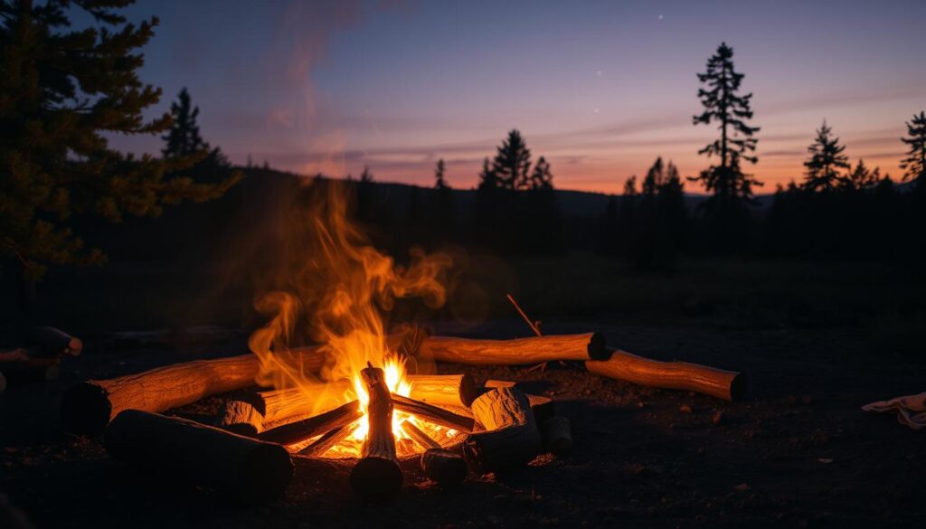 crackling firewood sounds